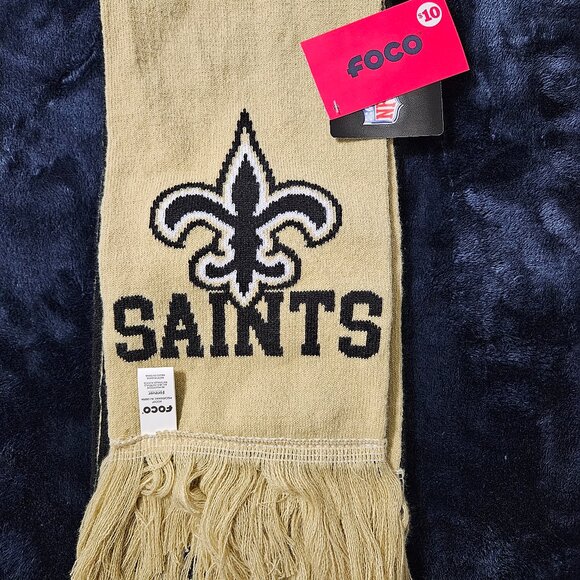 NFL New Orleans Saints Knit Scarf - Picture 1 of 2